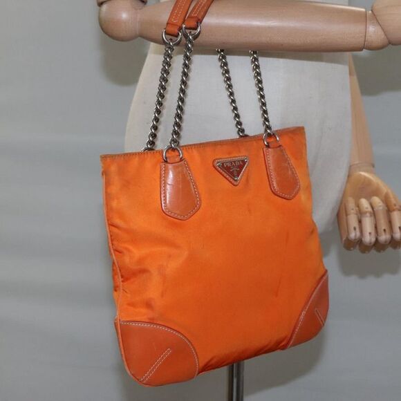 Prada Tessuto Orange Synthetic Shoulder Bag (Pre-Owned) - Picture 16 of 16